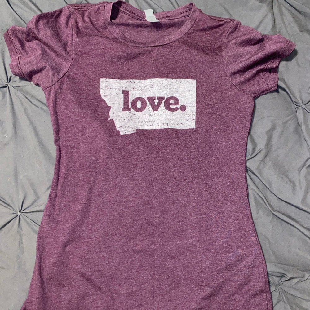 Purple Montana Graphic Women's Top